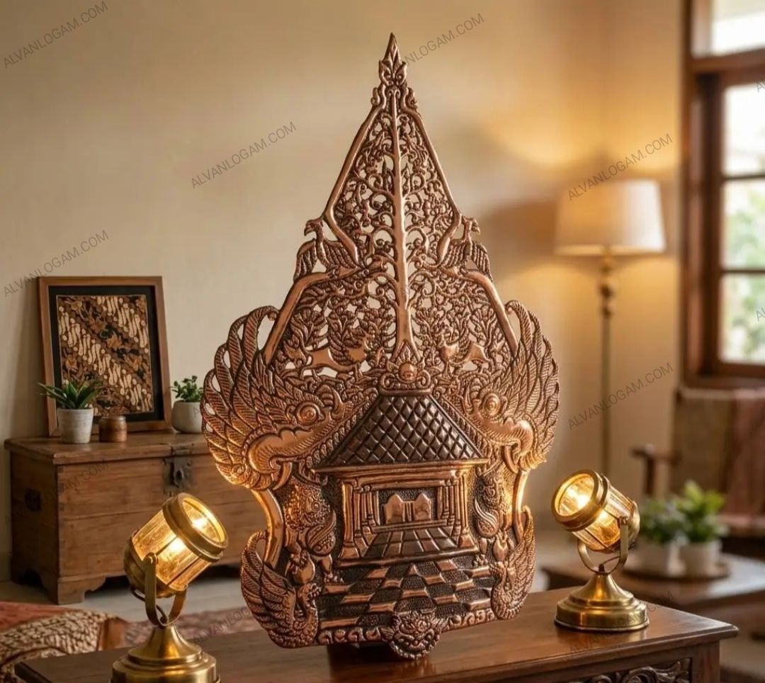 Gunungan Wayang Tembaga Premium Handmade - Gambar 4