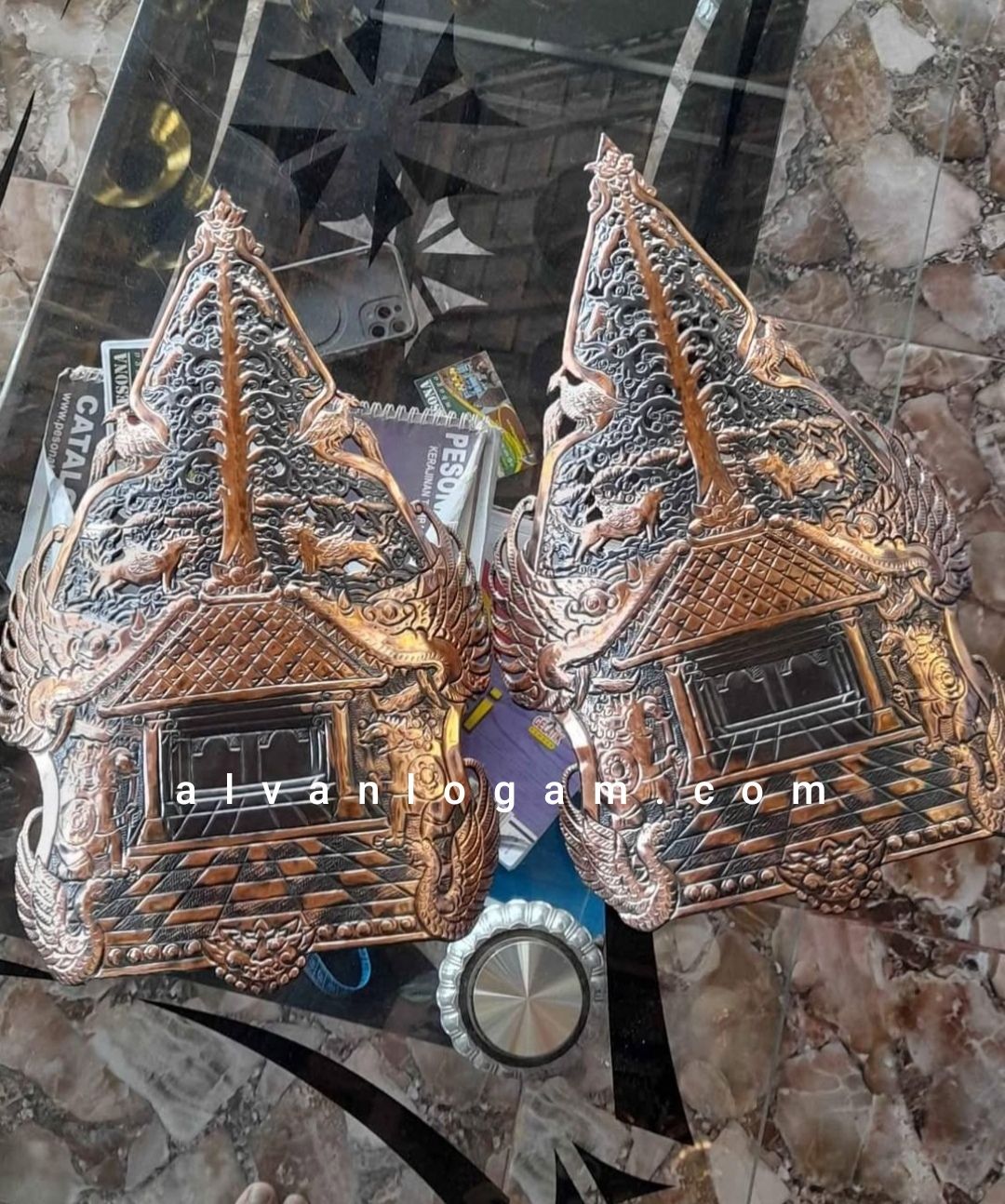 Gunungan Wayang Tembaga Premium Handmade - Gambar 5