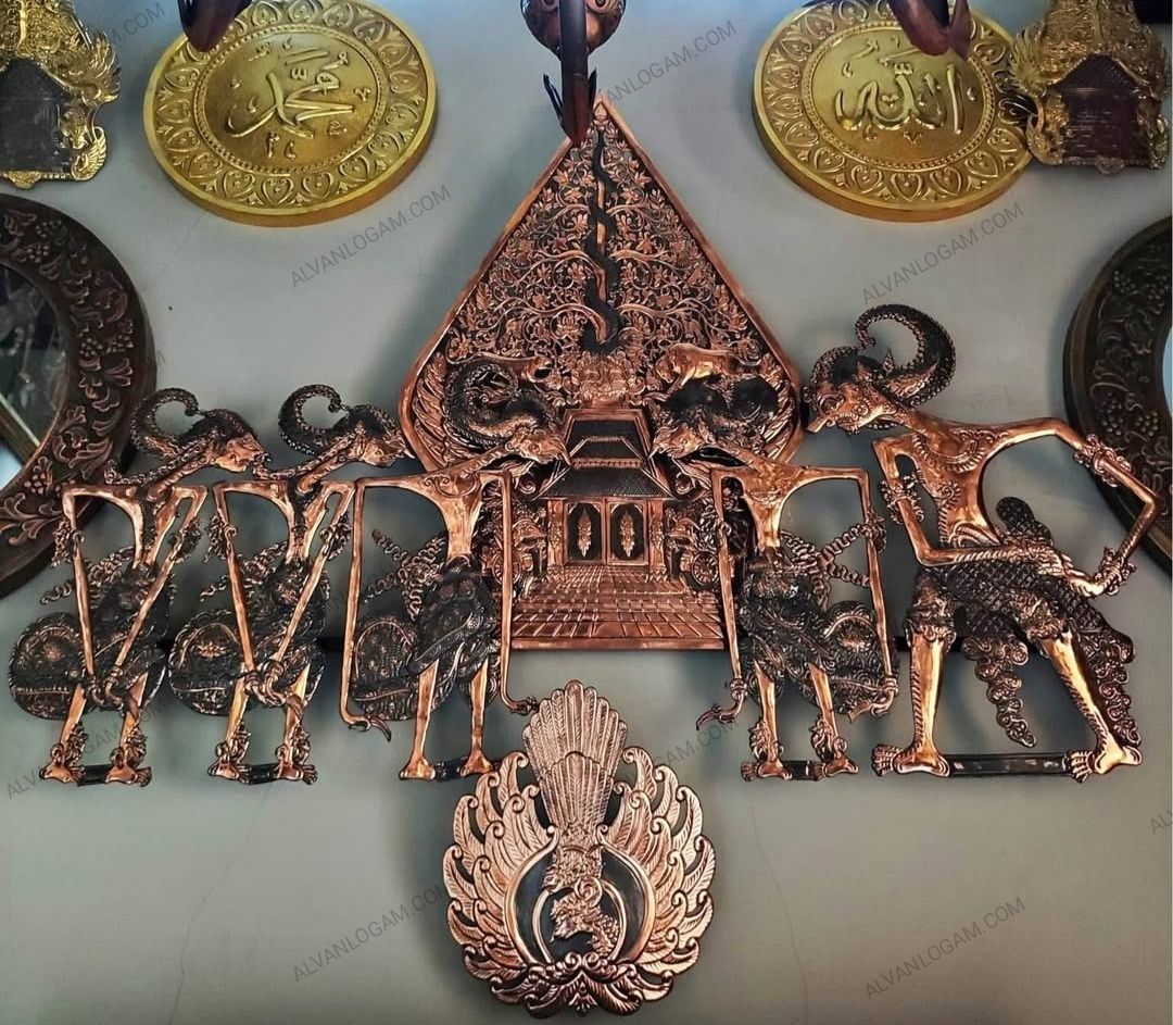 Gunungan Wayang Tembaga Premium Handmade - Gambar 12