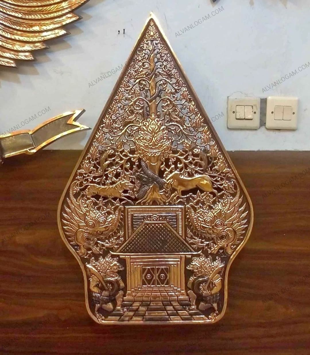 Gunungan Wayang Tembaga Premium Handmade - Gambar 8