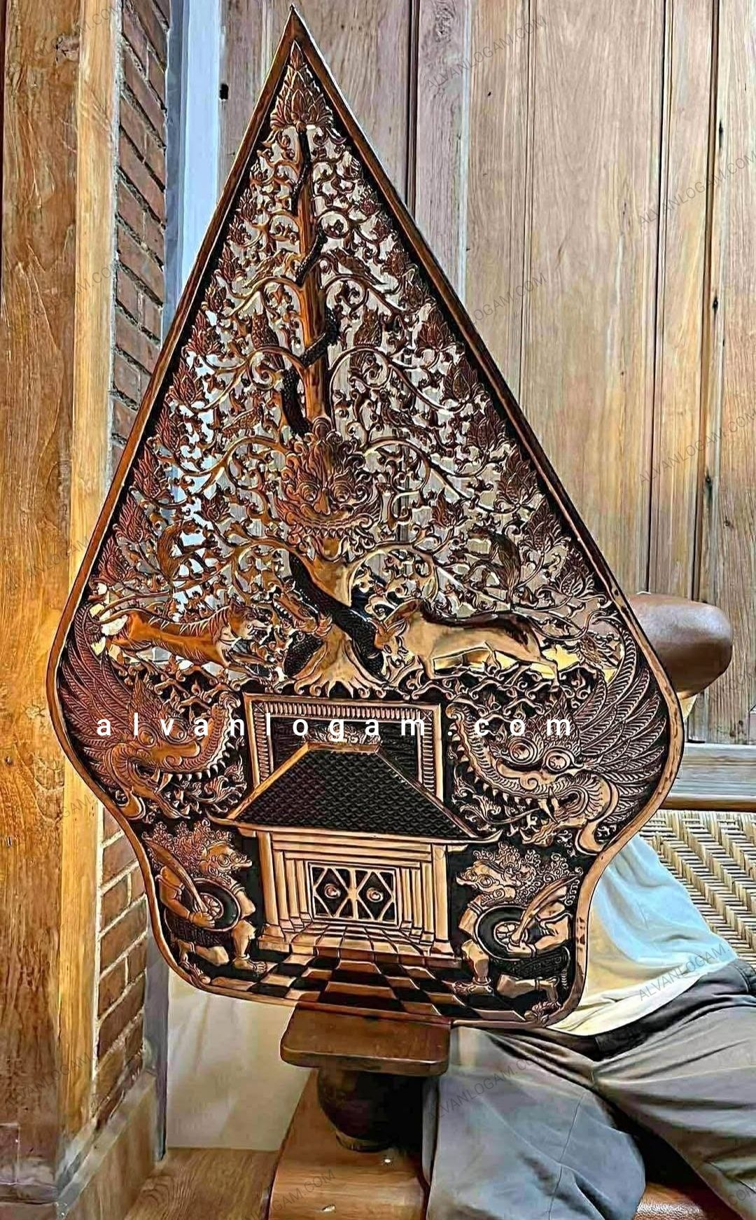 Gunungan Wayang Tembaga Premium Handmade