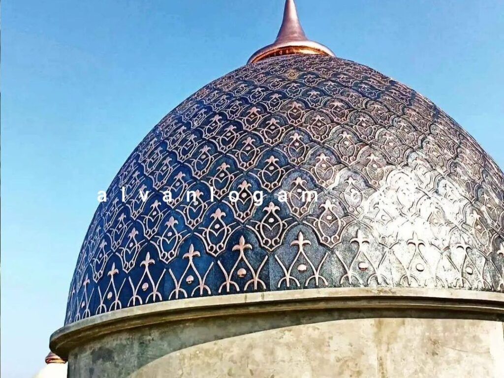 Kerajinan kubah masjid tembaga 