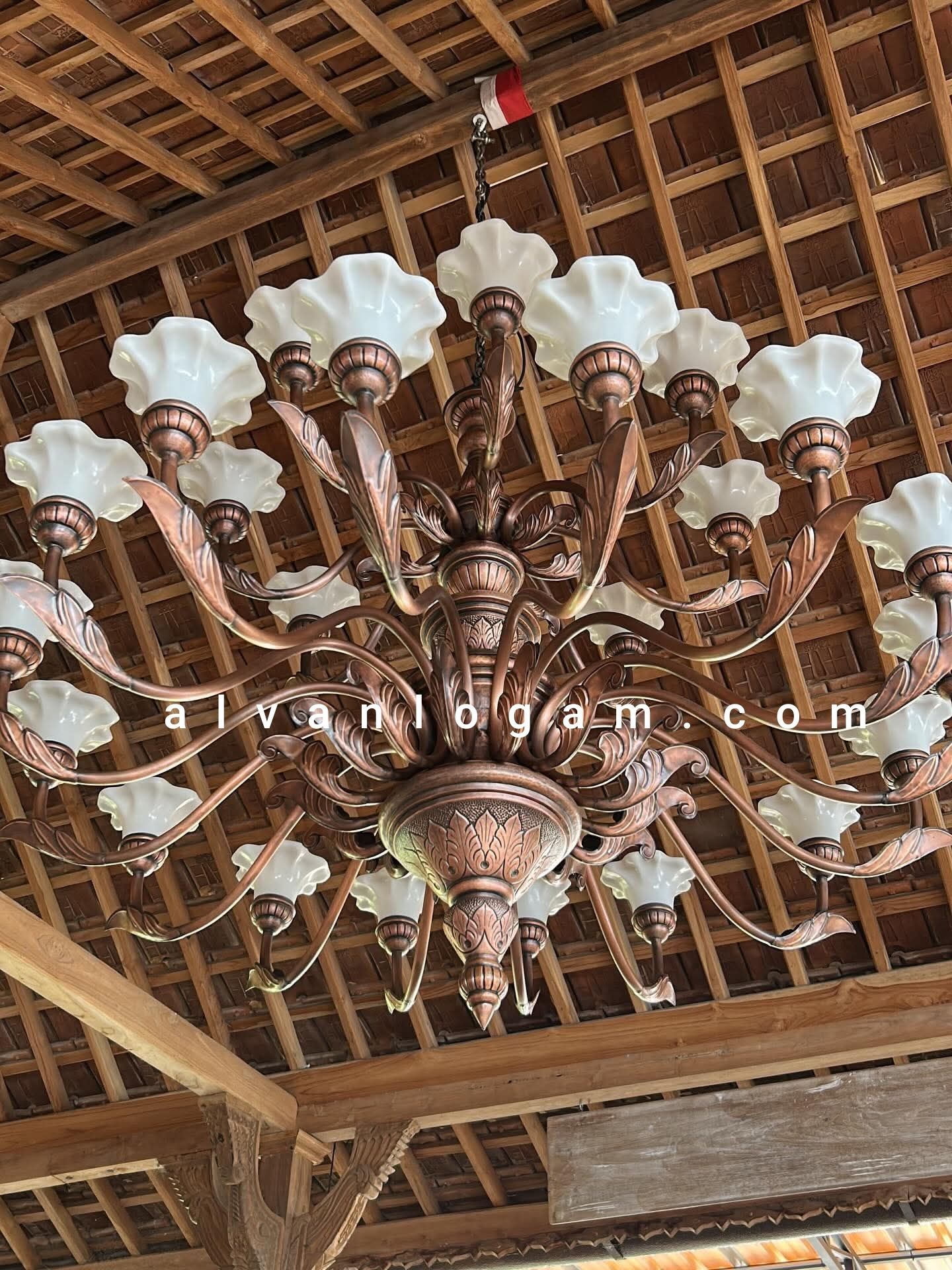 Lampu Robyong Tembaga pencahayaan Estetik