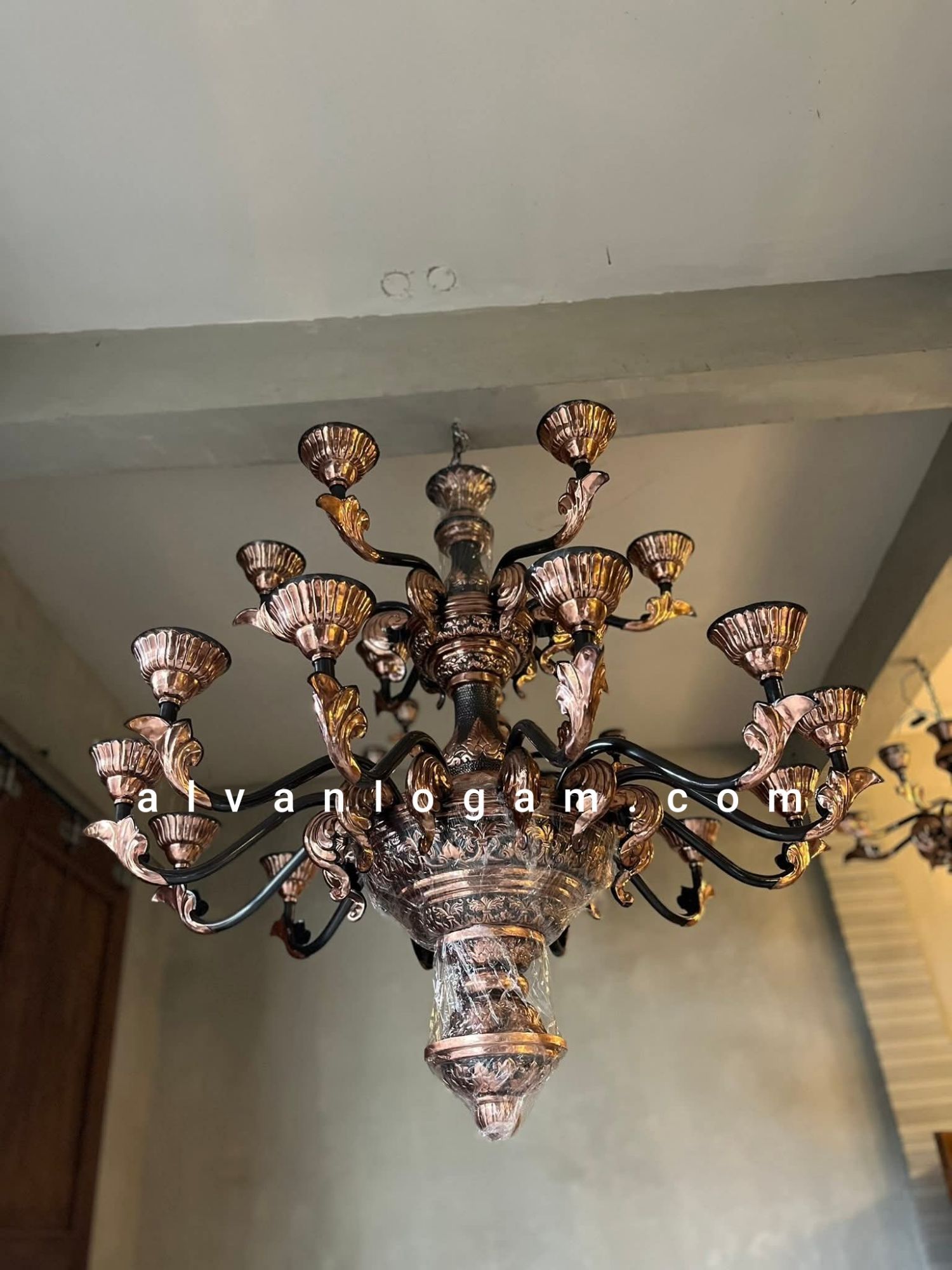 Lampu Robyong Tembaga pencahayaan Estetik - Gambar 4