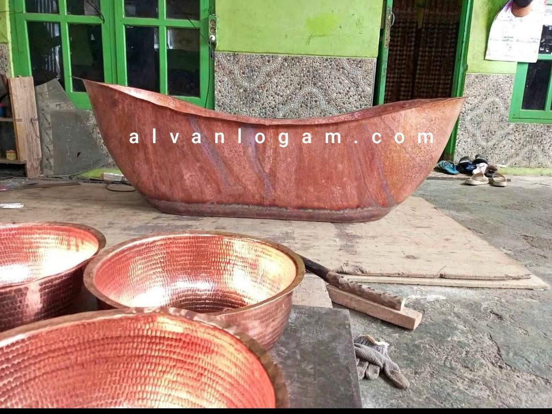 Bak Mandi Tembaga Kualitas Ekspor - Gambar 4