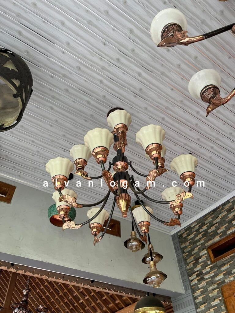 Lampu robyong tembaga Kuningan 
