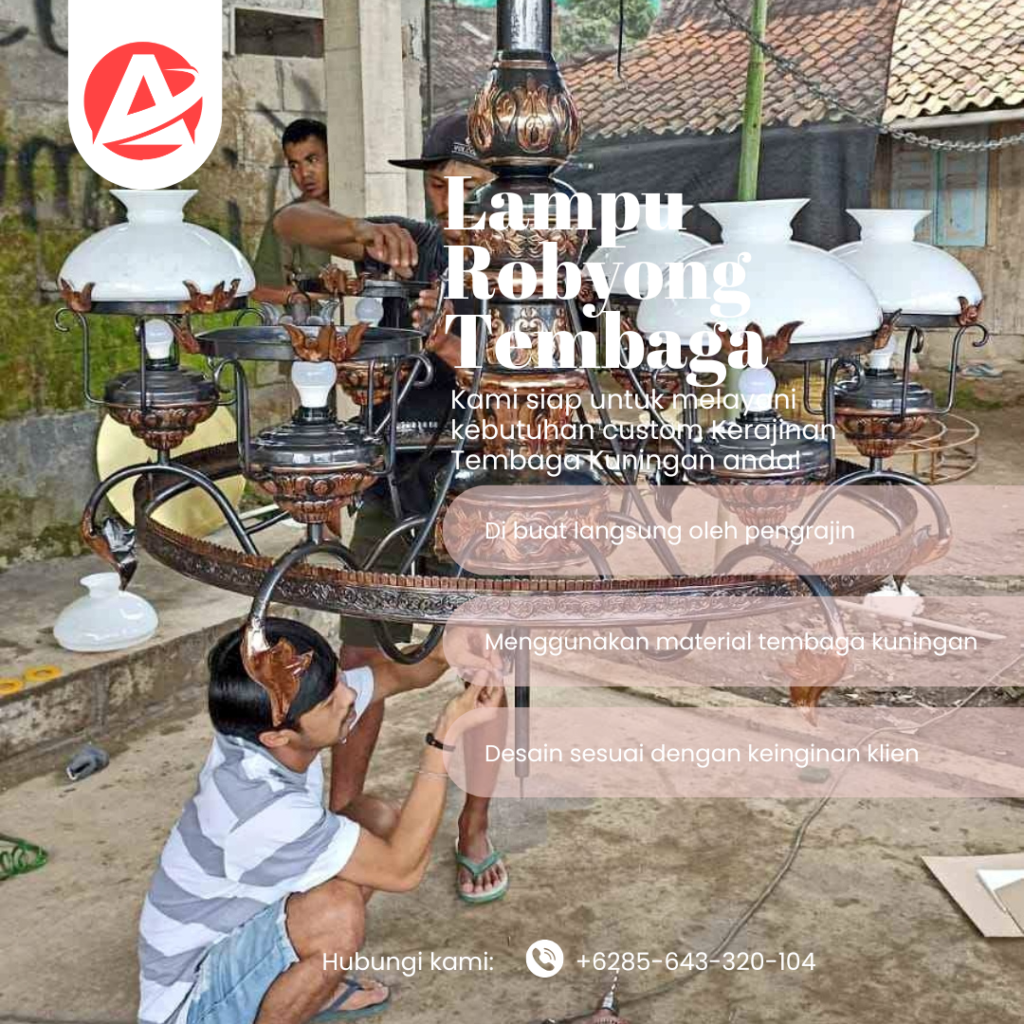 Lampu robyong tembaga 