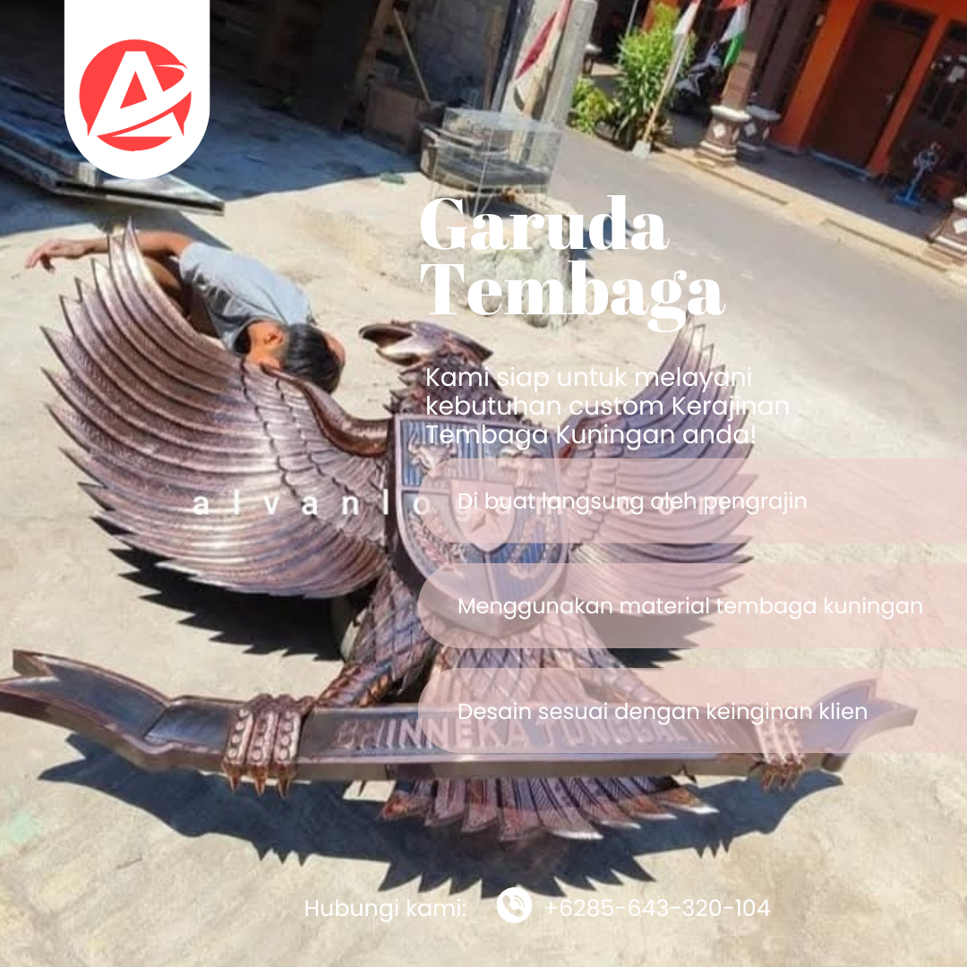 Jual Lambang Garuda Tembaga 471 - Jasa Pengrajin Terbaik - Gambar 3