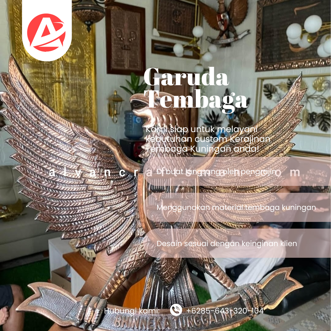 Jual Lambang Garuda Tembaga 471 - Jasa Pengrajin Terbaik - Gambar 4