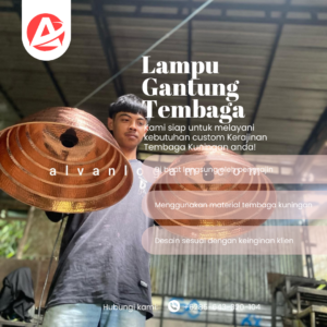 Lampu hias gantung tembaga