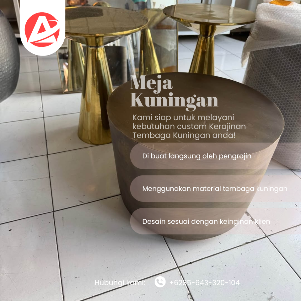 Coffe table kuningan
