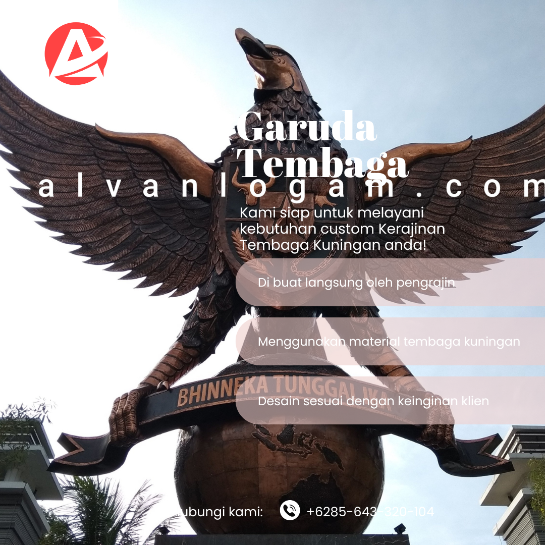 Jual Lambang Garuda Tembaga 471 - Jasa Pengrajin Terbaik - Gambar 5