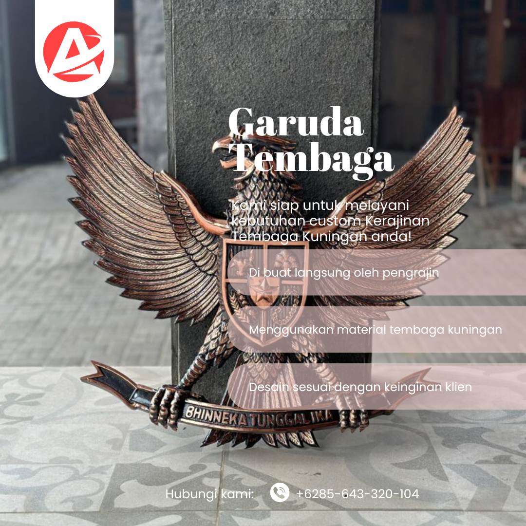 Jual Lambang Garuda Tembaga 471 - Jasa Pengrajin Terbaik - Gambar 7
