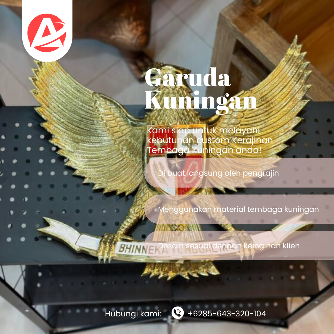 Jual Lambang Garuda Tembaga 471 - Jasa Pengrajin Terbaik - Gambar 8