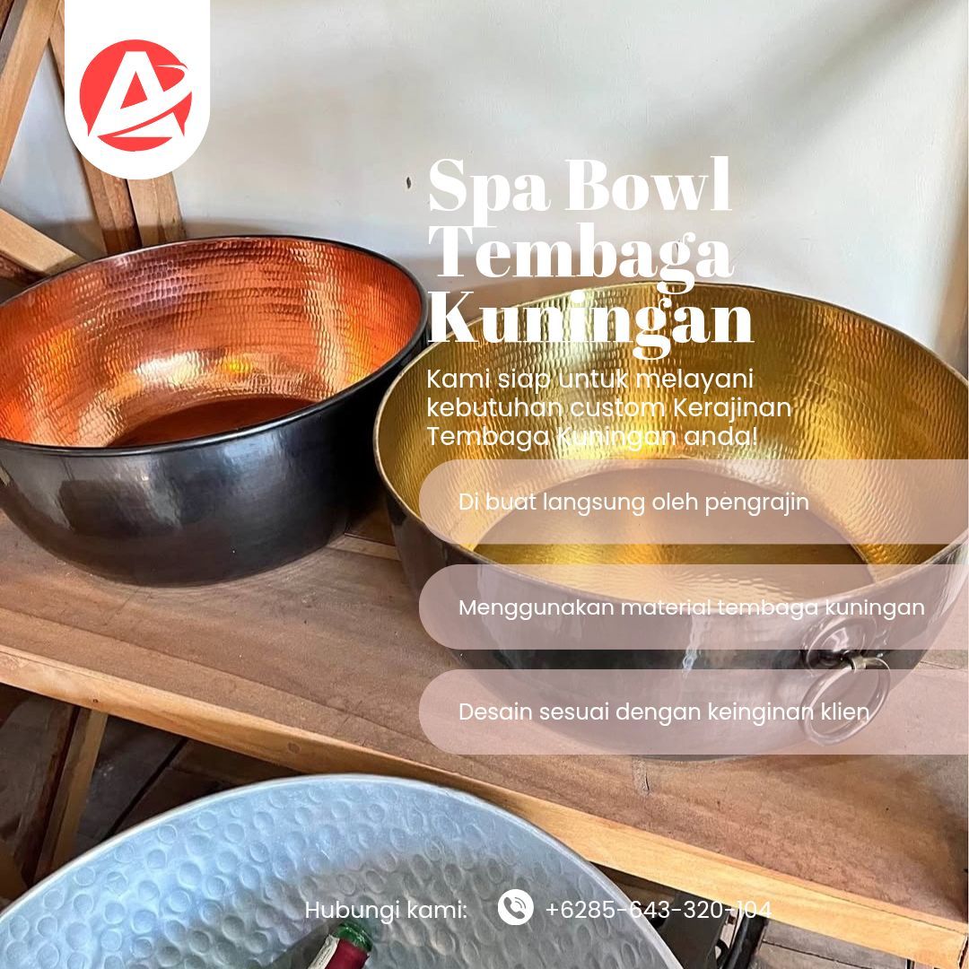 Jual Spa Bowl Rendam Kaki Tembaga 512 - Langsung Pengrajin - Gambar 4