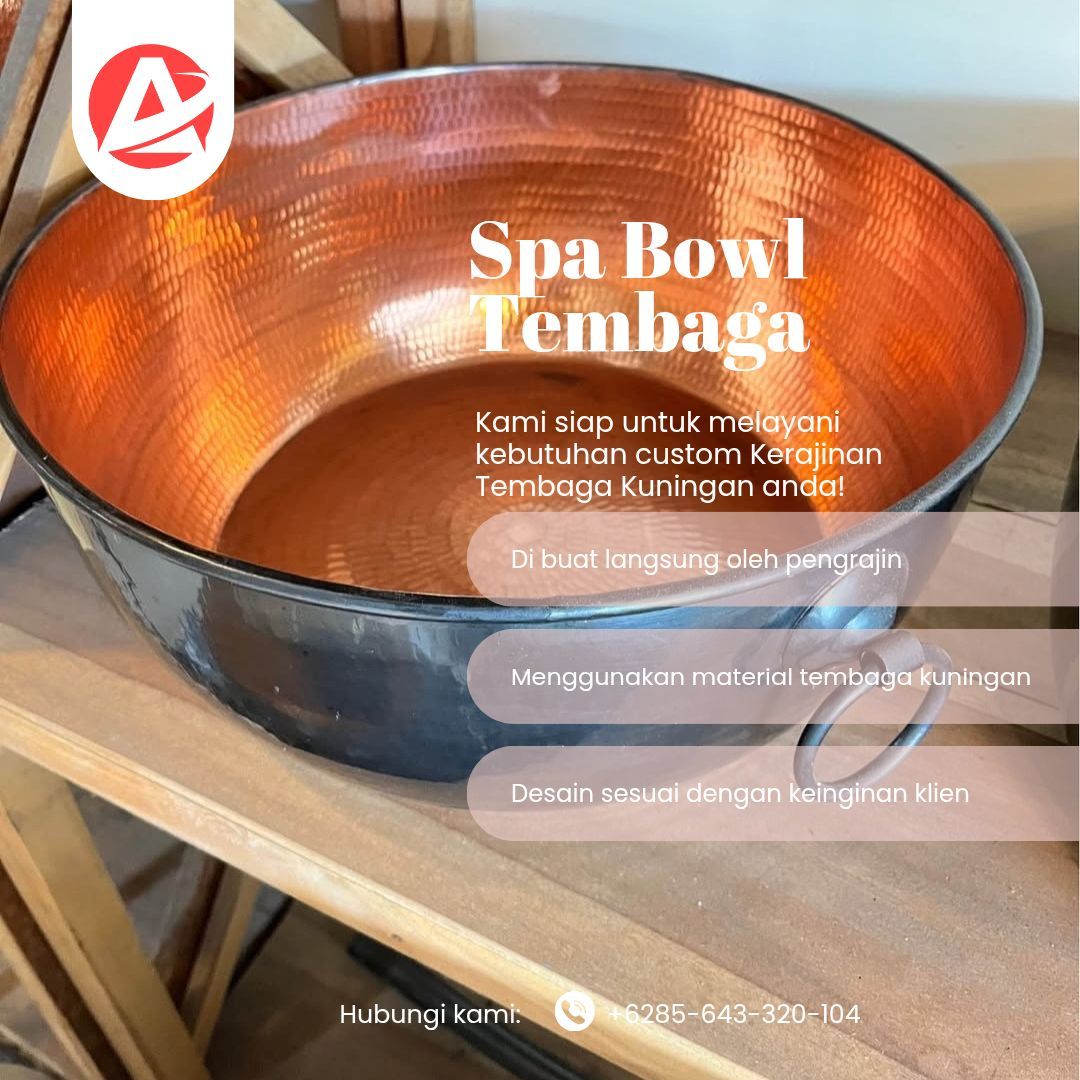 Jual Spa Bowl Rendam Kaki Tembaga 512 - Langsung Pengrajin - Gambar 5