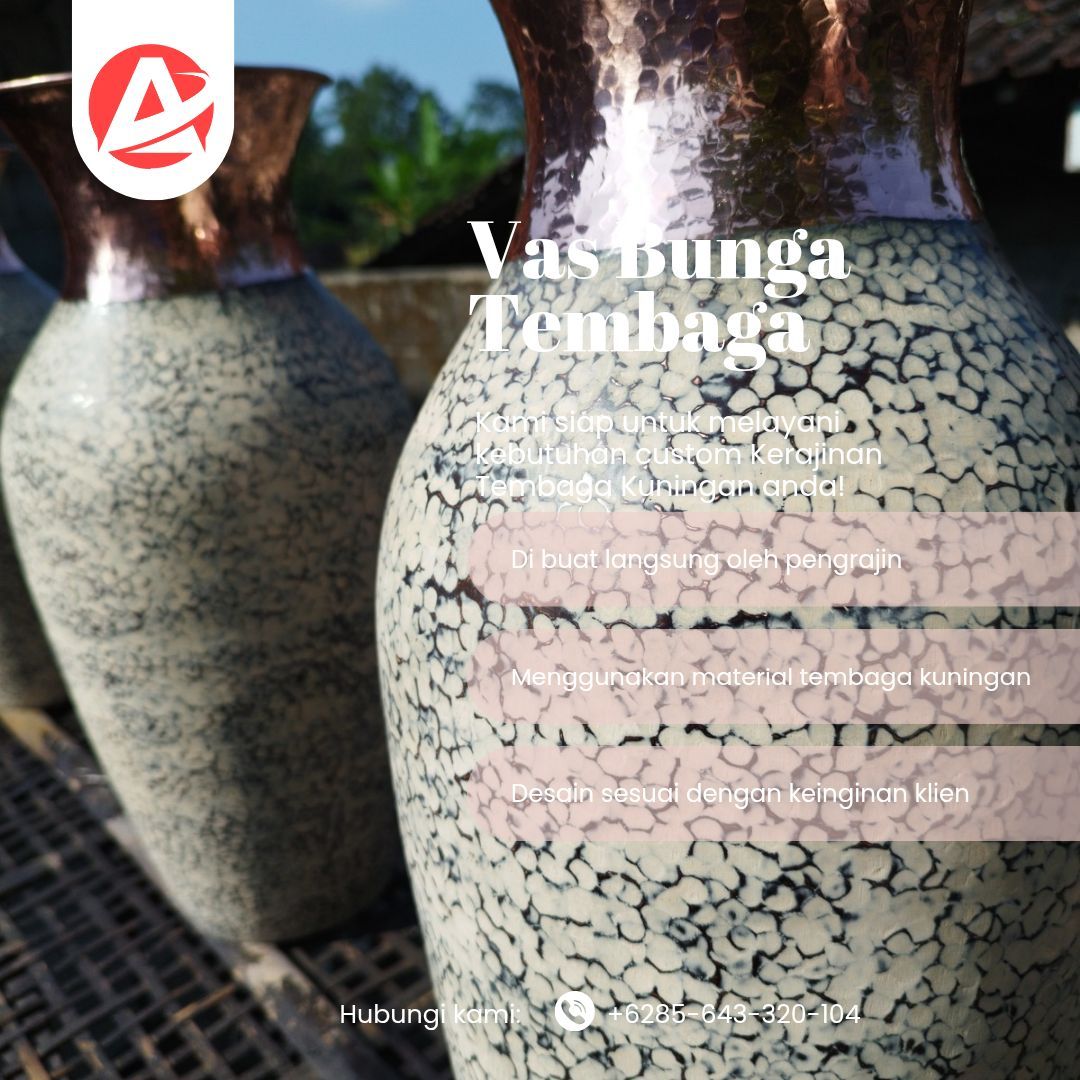 Jual Vas Bunga Tembaga 221 - Kerajinan Tembaga Alvancrafstman - Gambar 4