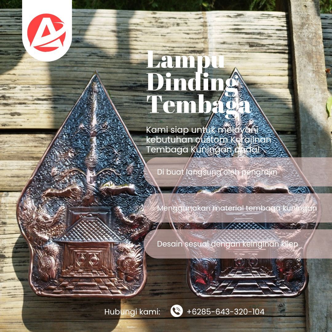 Jual Lampu Hias Dinding Tembaga 771 - Jasa & Pengrajin Tembaga - Gambar 4