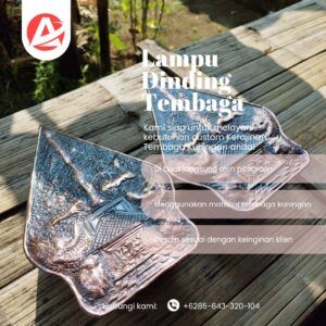lampu hias dinding tembaga 