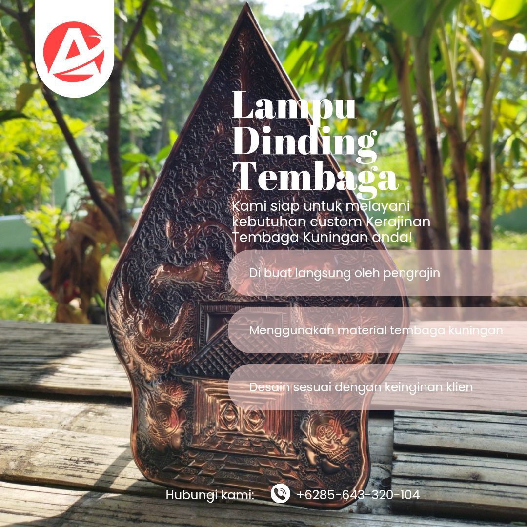 Jual Lampu Hias Dinding Tembaga 771 - Jasa & Pengrajin Tembaga - Gambar 2