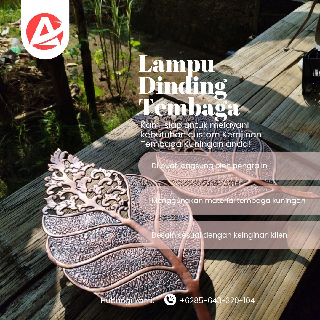 Jual Lampu Hias Dinding Tembaga 771 - Jasa & Pengrajin Tembaga - Gambar 10