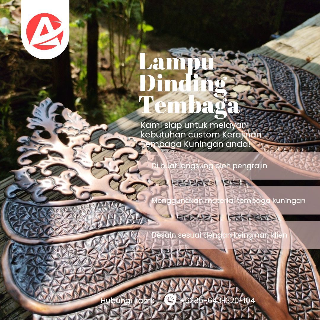 Jual Lampu Hias Dinding Tembaga 771 - Jasa & Pengrajin Tembaga - Gambar 9
