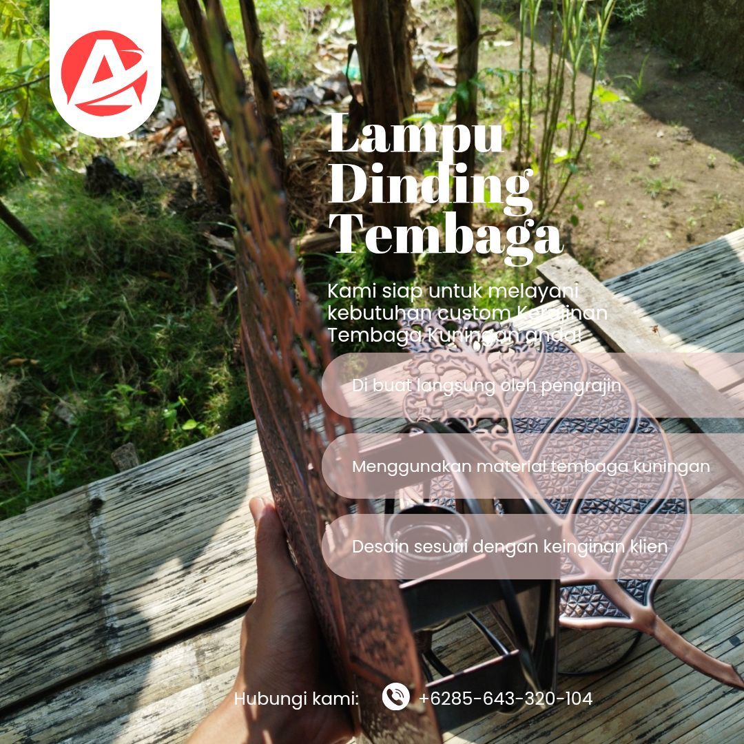 Jual Lampu Hias Dinding Tembaga 771 - Jasa & Pengrajin Tembaga - Gambar 13