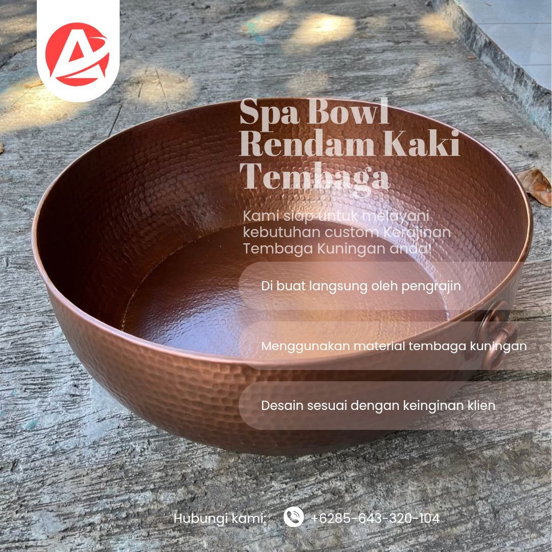 Bowl rendam kaki tembaga