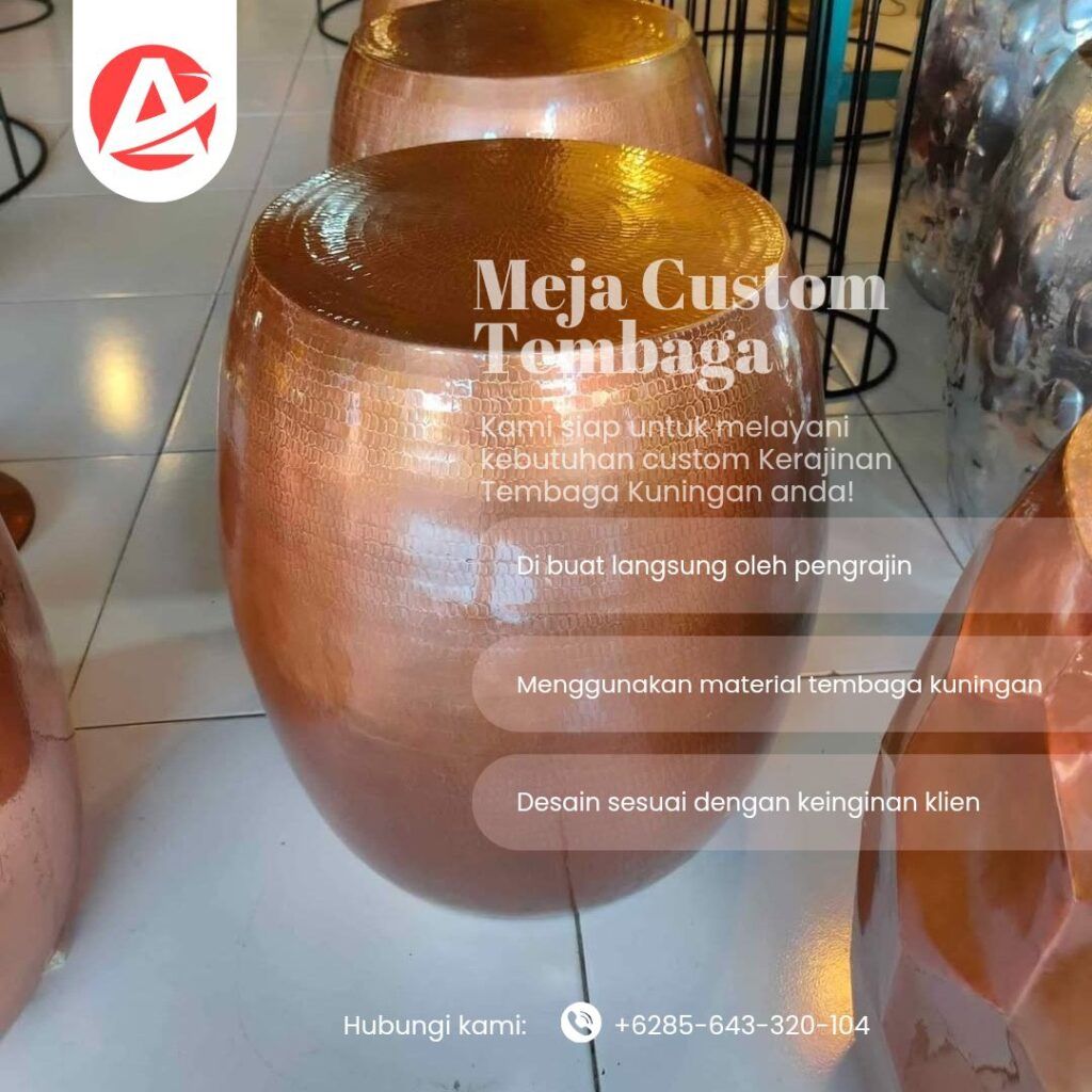 Sepesialis meja kuningan tembaga