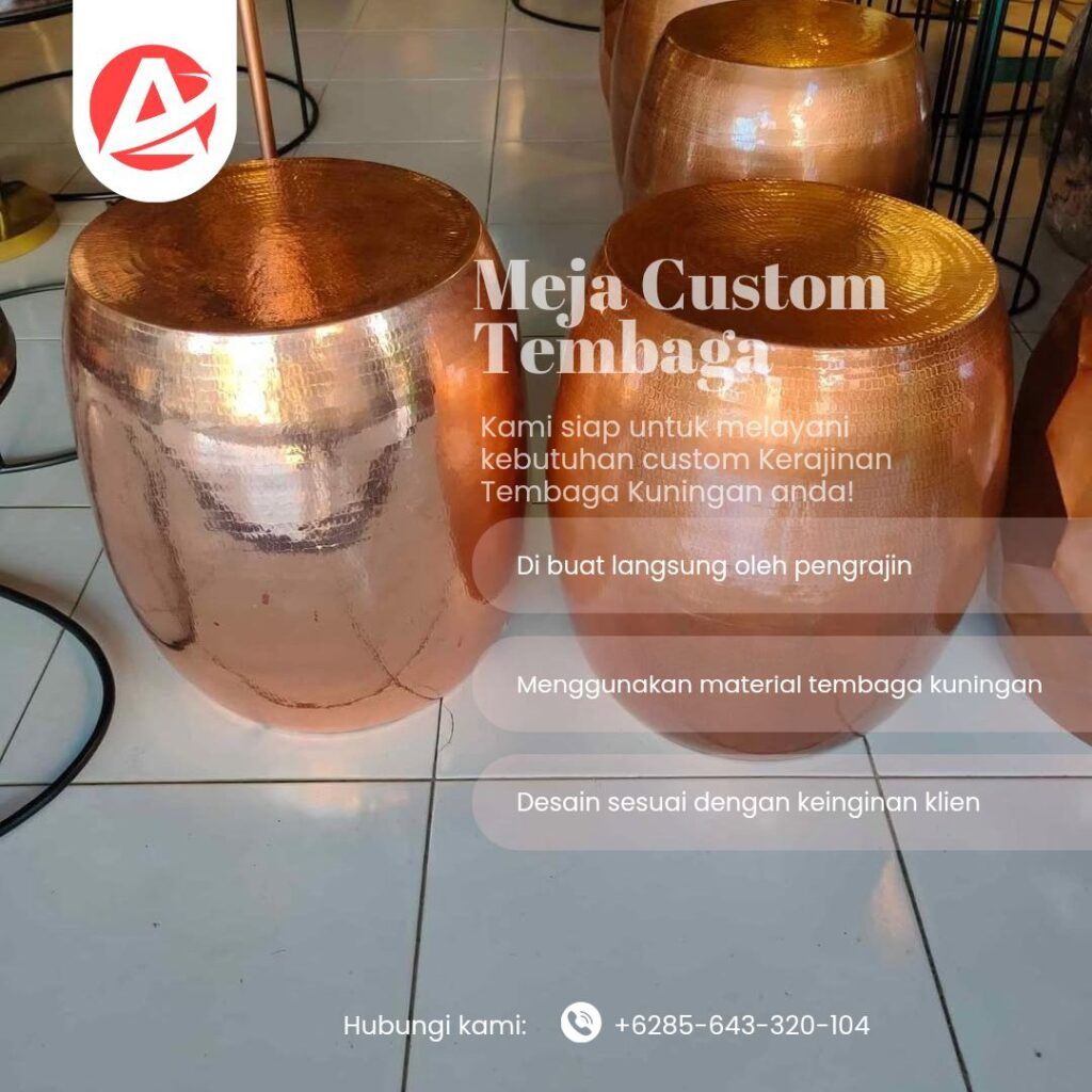 Side table tembaga