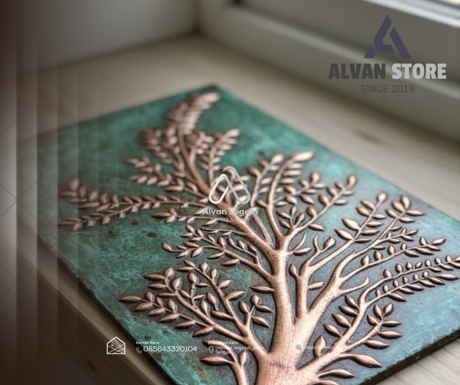 Wall art tembaga