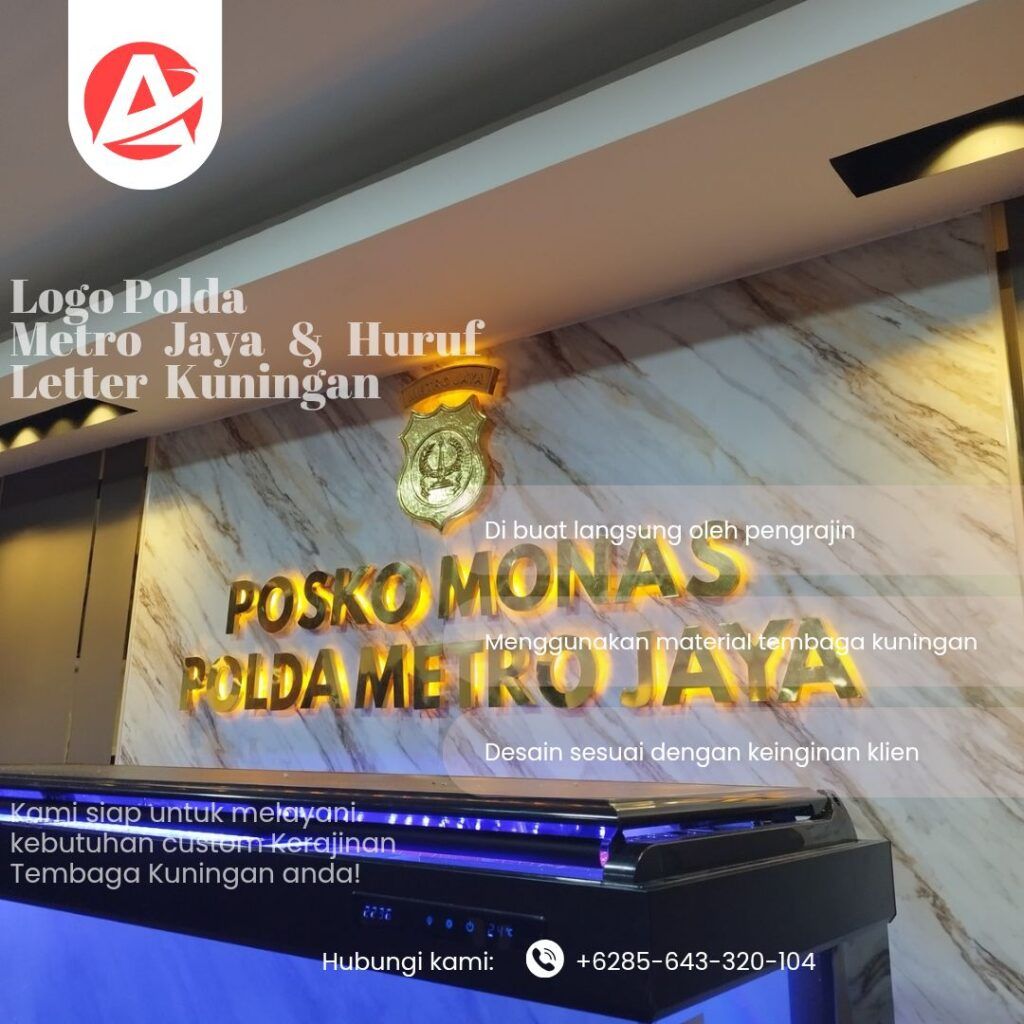 Custom logo tembaga dan Kuningan 